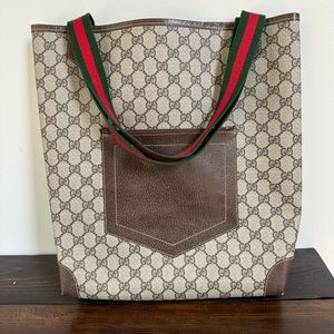 Vintage Monogram Canvas GUCCI Tote 🌸